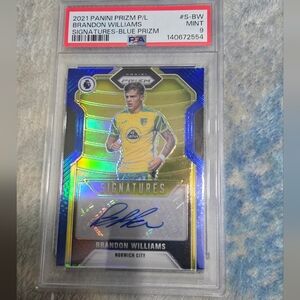 Panini Prizm Brandon Williams Blue Prizm Card Psa 9